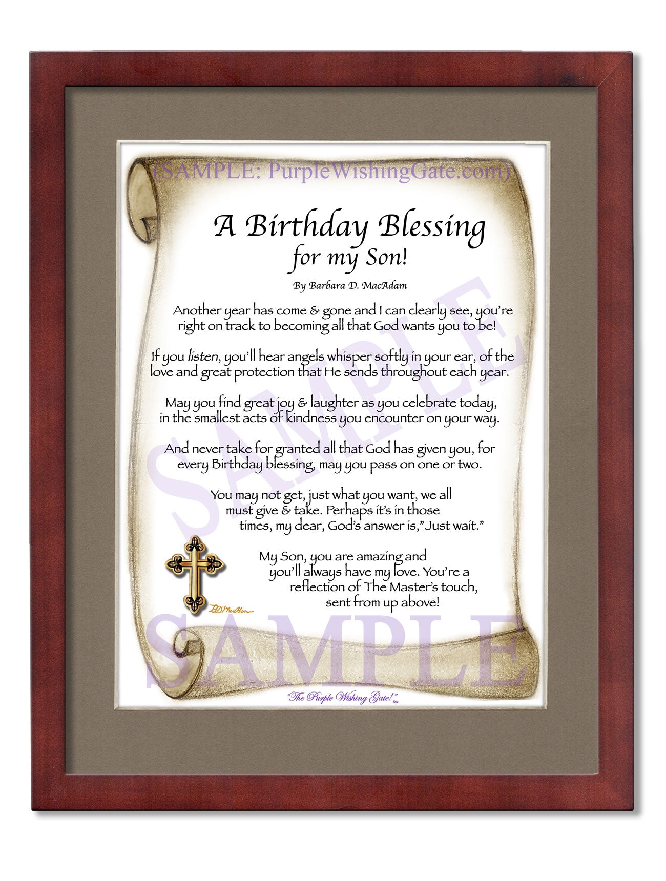 A Birthday Blessing for my Son! - Birthday Gift - PurpleWishingGate.com