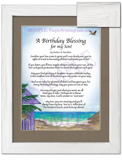 A Birthday Blessing for my Son! - Birthday Gift - PurpleWishingGate.com