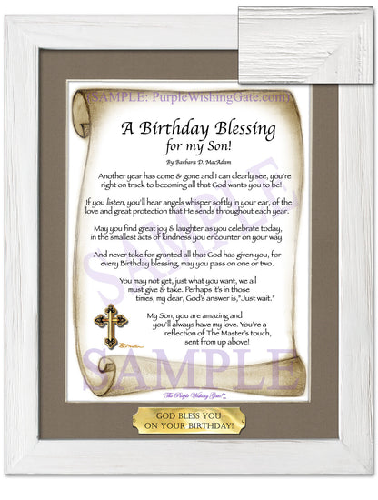A Birthday Blessing for my Son! - Birthday Gift - PurpleWishingGate.com
