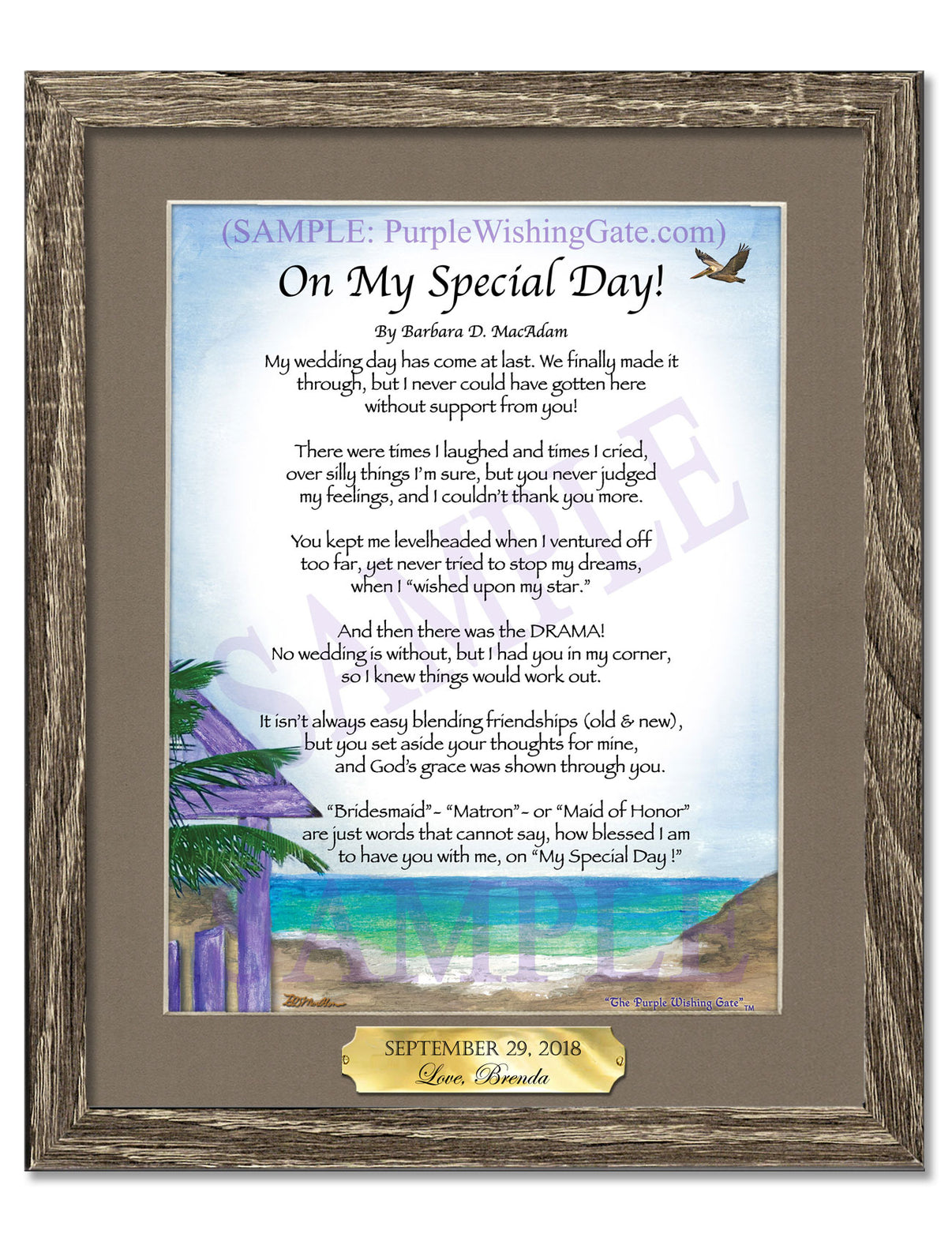 On My Special Day! (bridal party gift) - Wedding Gift - PurpleWishingGate.com