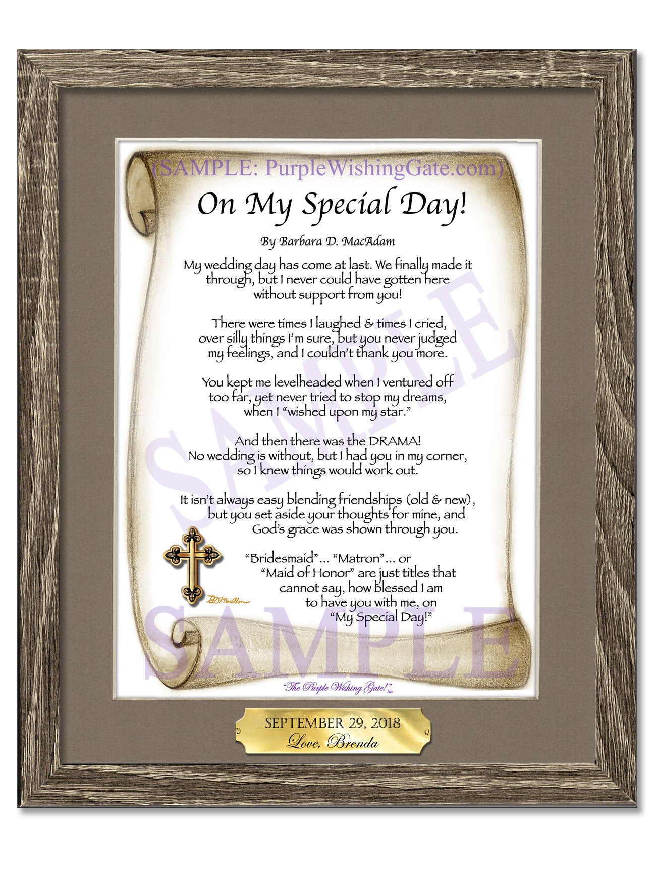 On My Special Day! (bridal party gift) - Wedding Gift - PurpleWishingGate.com