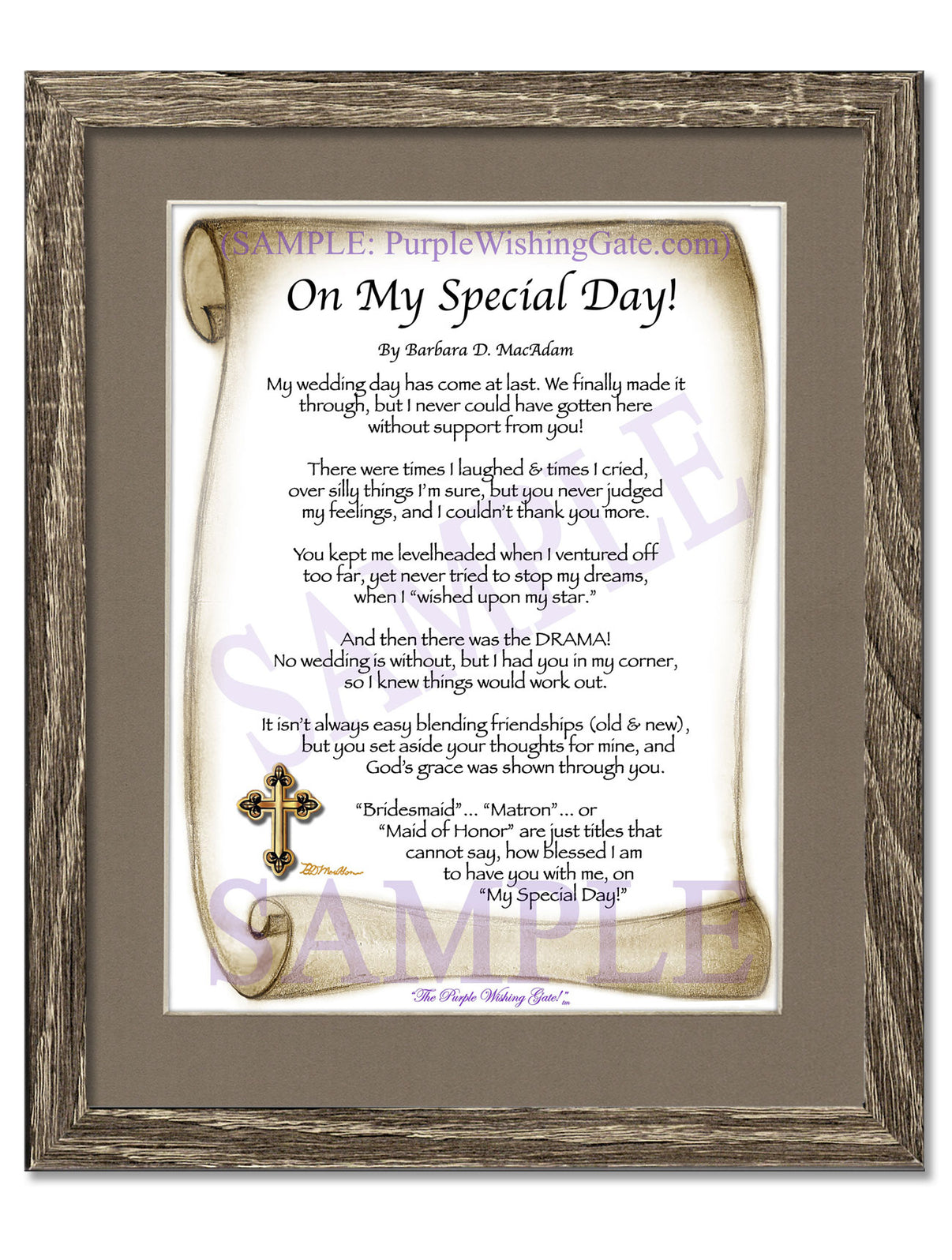 On My Special Day! (bridal party gift) - Wedding Gift - PurpleWishingGate.com