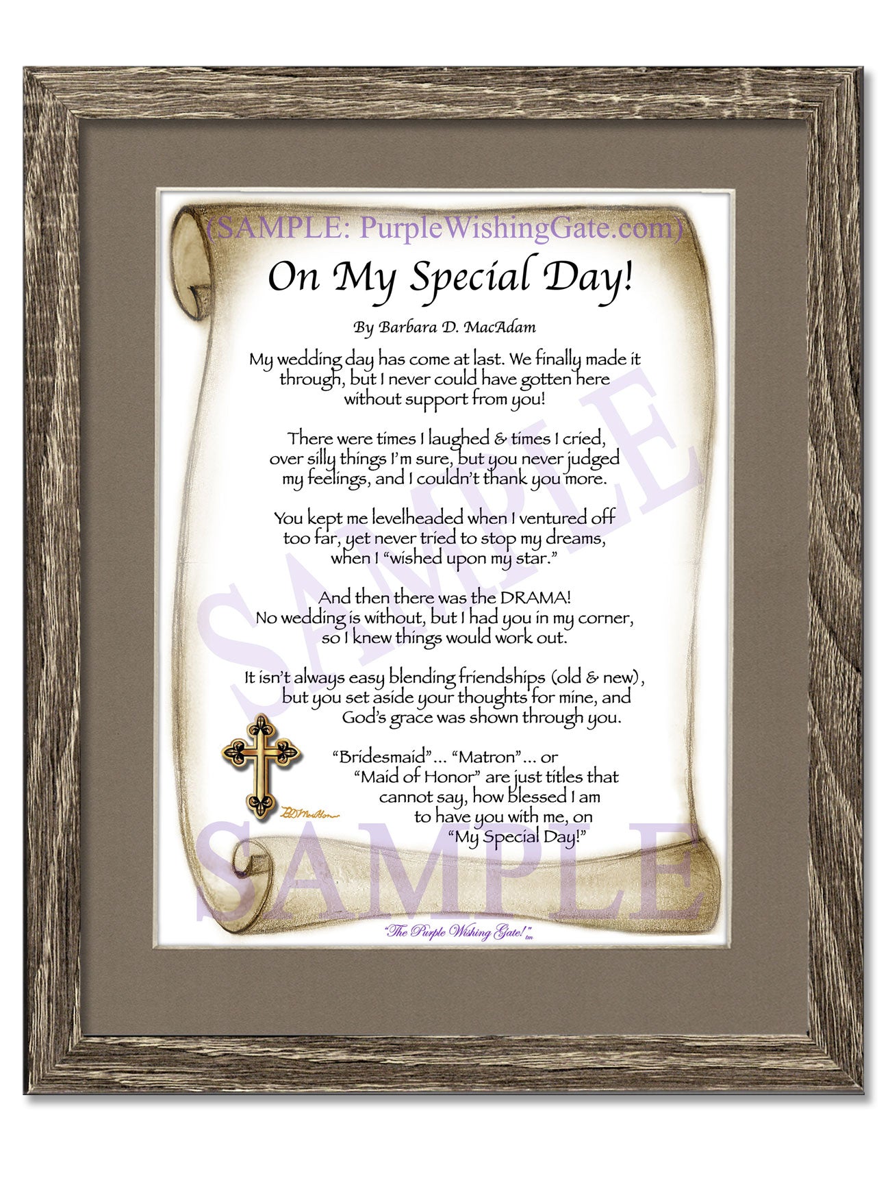 On My Special Day! (bridal party gift) - Wedding Gift - PurpleWishingGate.com