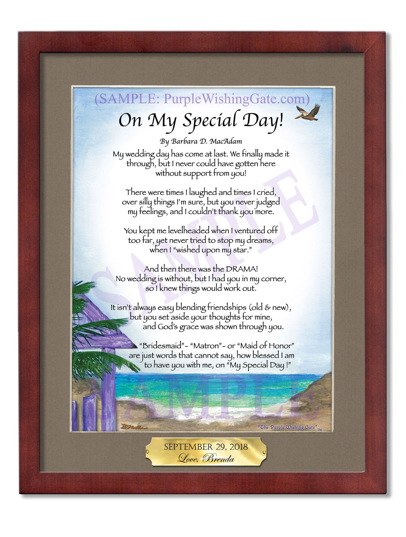 On My Special Day! (bridal party gift) - Wedding Gift - PurpleWishingGate.com
