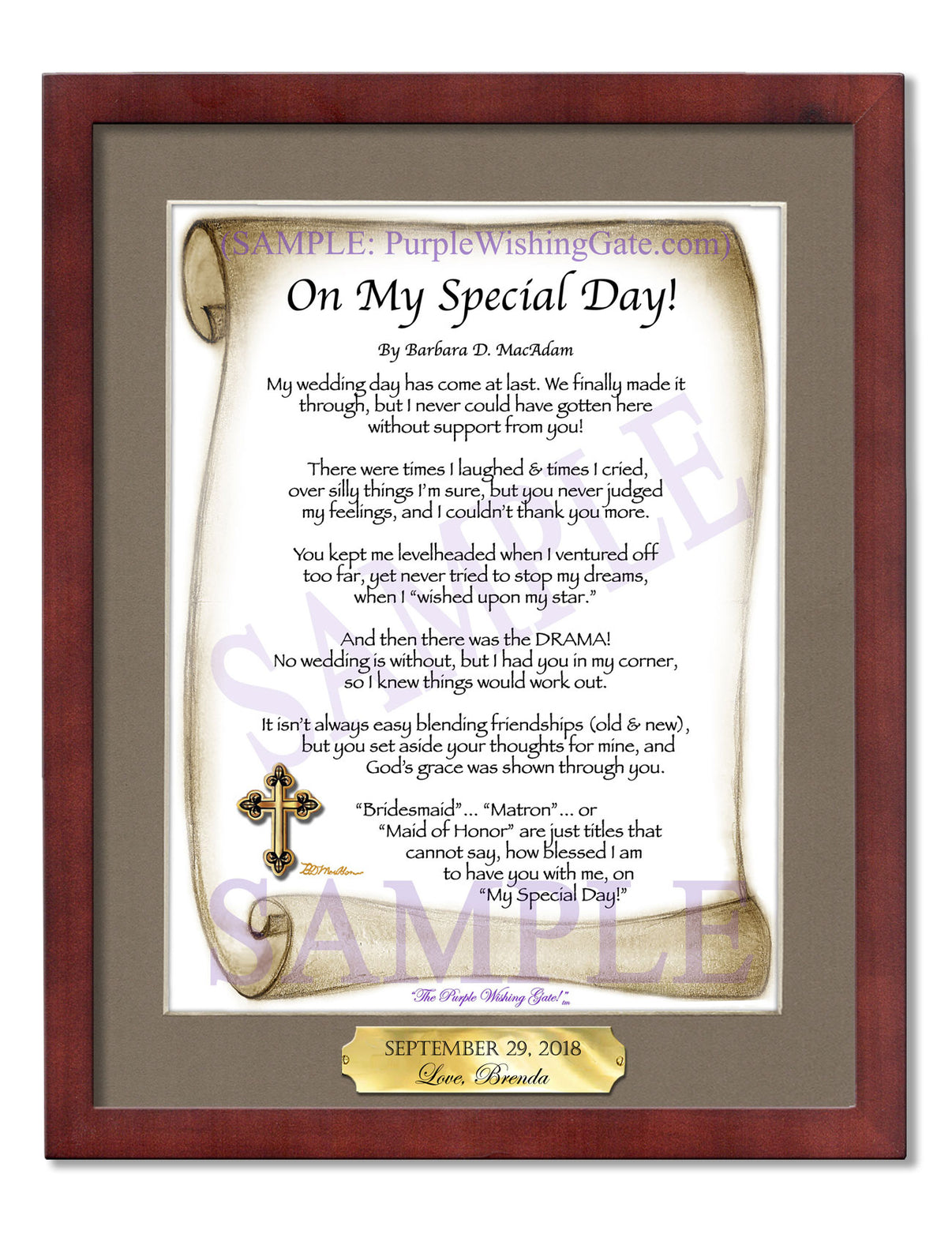 On My Special Day! (bridal party gift) - Wedding Gift - PurpleWishingGate.com