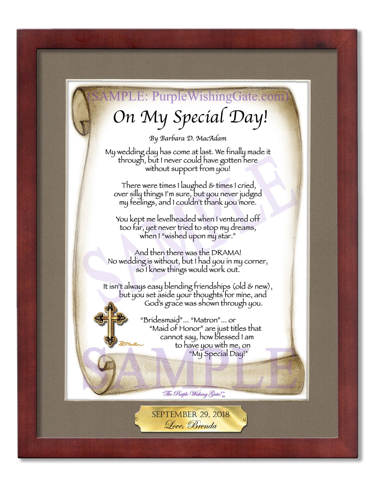 On My Special Day! (bridal party gift) - Wedding Gift - PurpleWishingGate.com