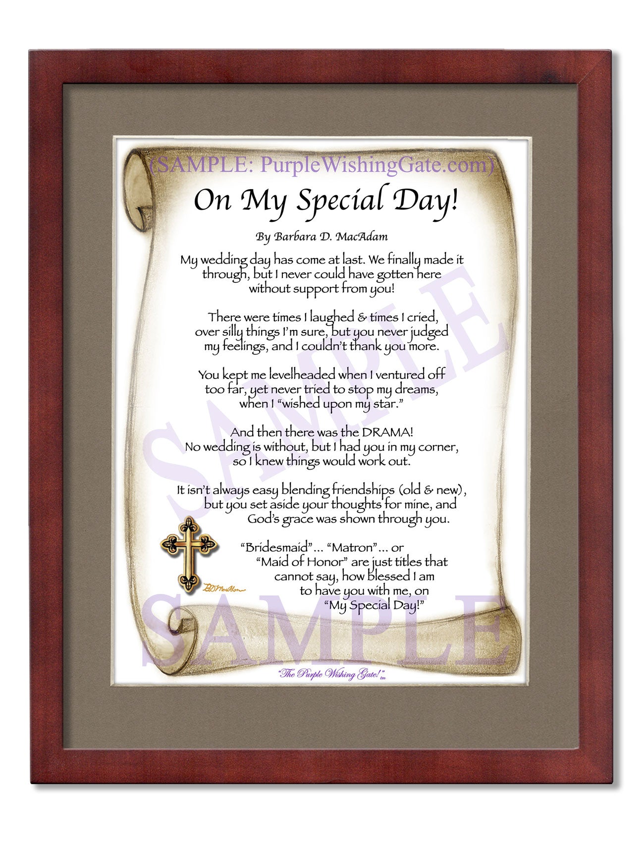 On My Special Day! (bridal party gift) - Wedding Gift - PurpleWishingGate.com