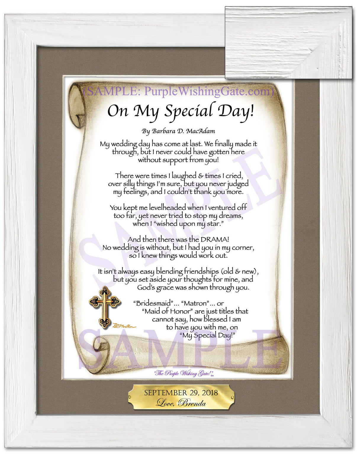 On My Special Day! (bridal party gift) - Wedding Gift - PurpleWishingGate.com