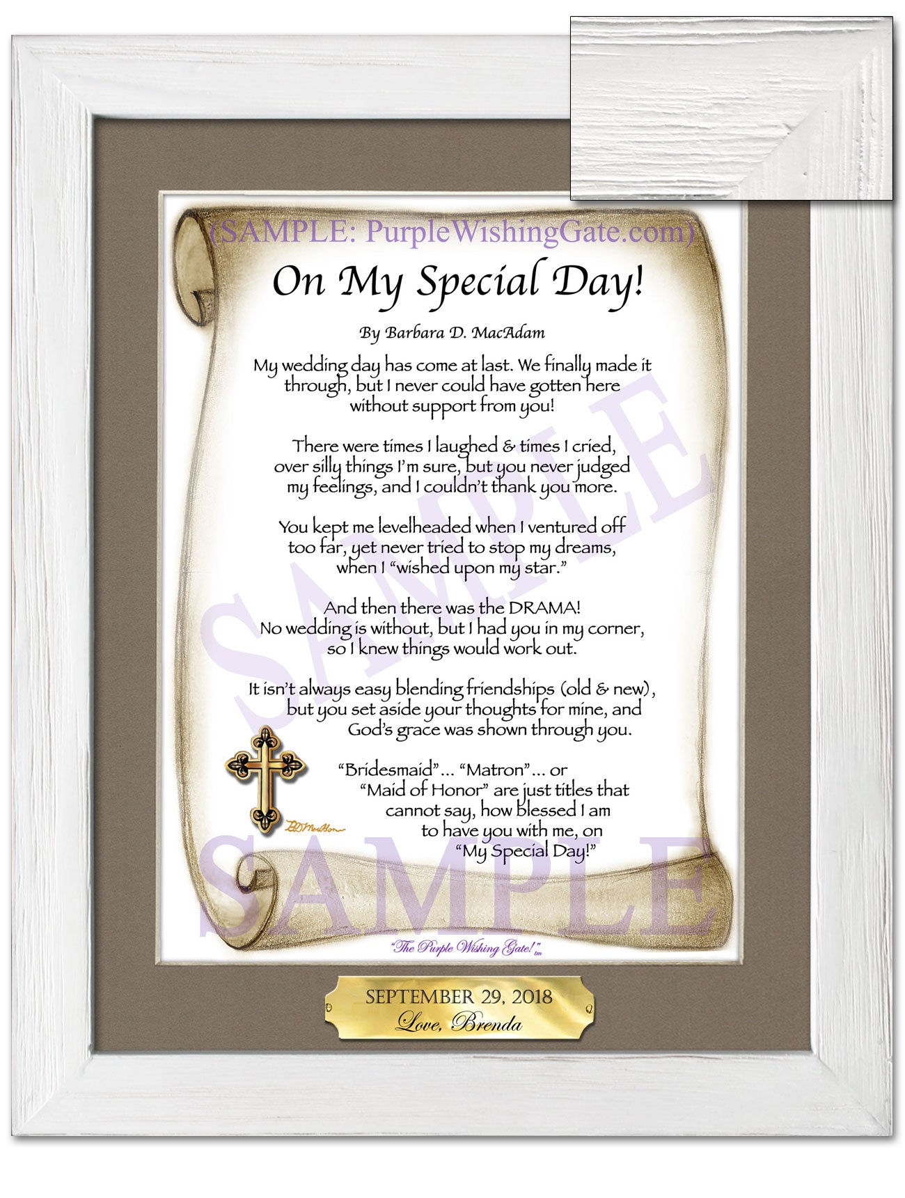 On My Special Day! (bridal party gift) - Wedding Gift - PurpleWishingGate.com