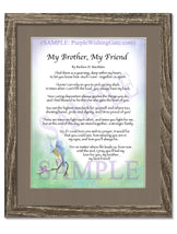 My Brother, My Friend - Gifts for Brother - PurpleWishingGate.com