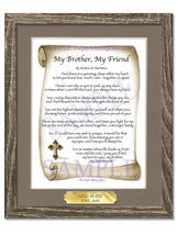 My Brother, My Friend - Gifts for Brother - PurpleWishingGate.com