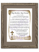 My Brother, My Friend - Gifts for Brother - PurpleWishingGate.com