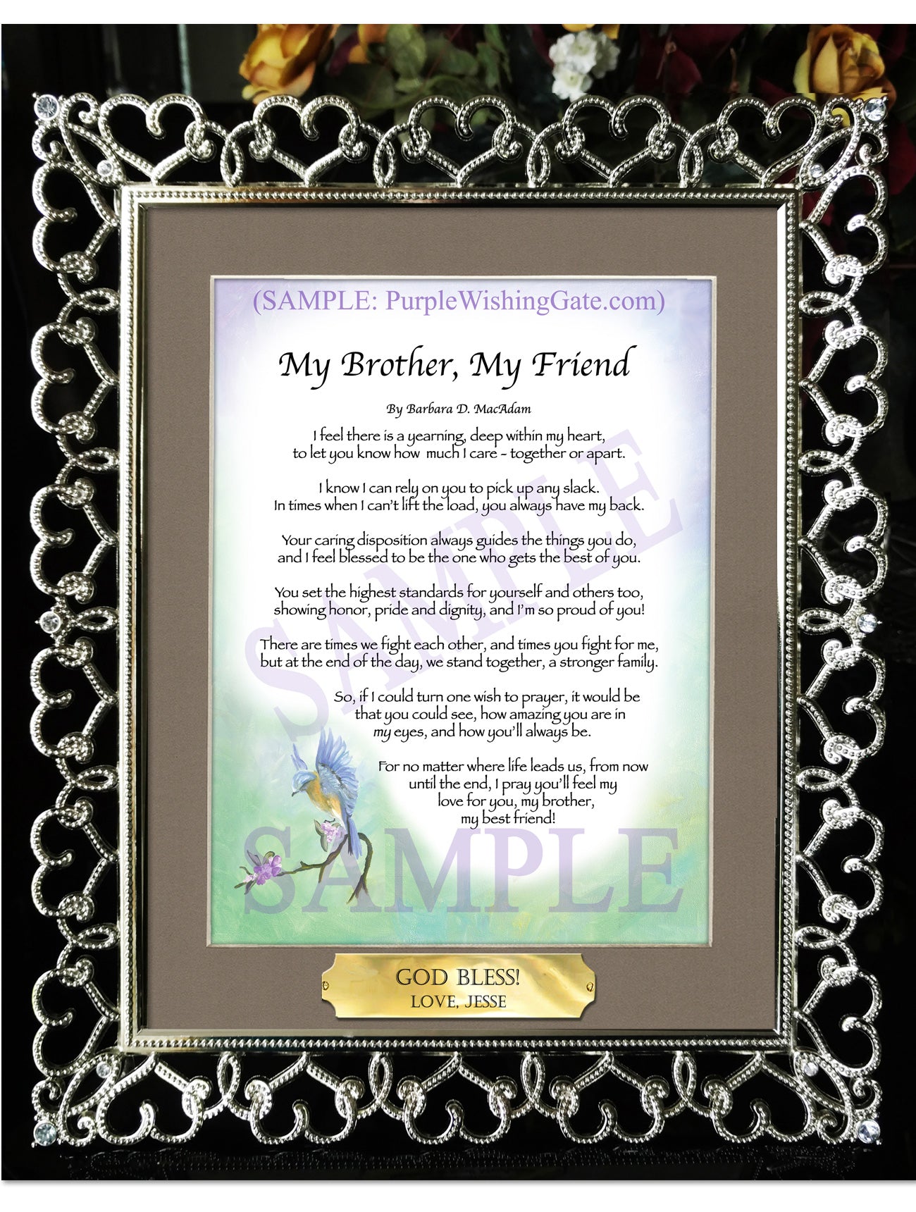 My Brother, My Friend - Gifts for Brother - PurpleWishingGate.com