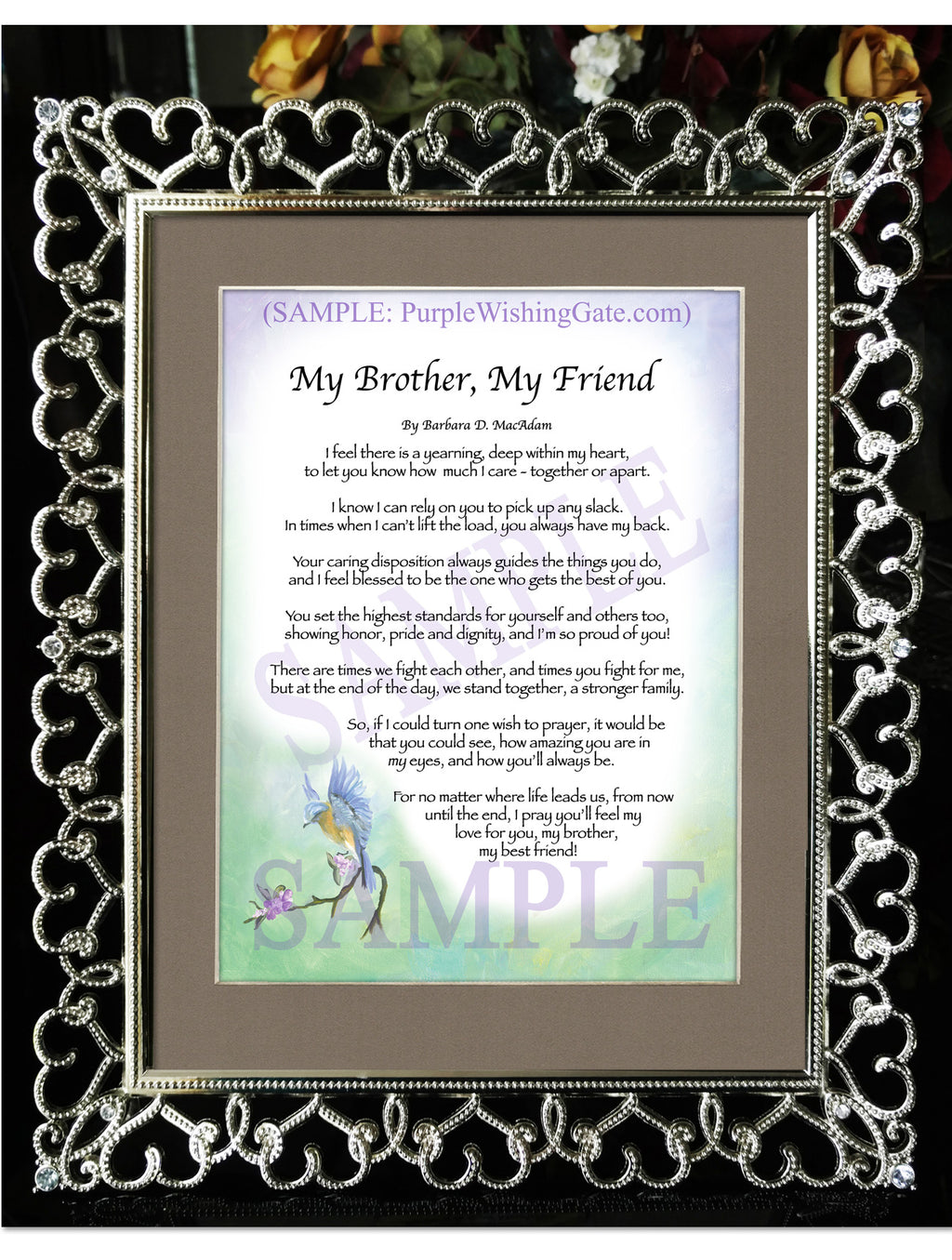 My Brother, My Friend - Gifts for Brother - PurpleWishingGate.com