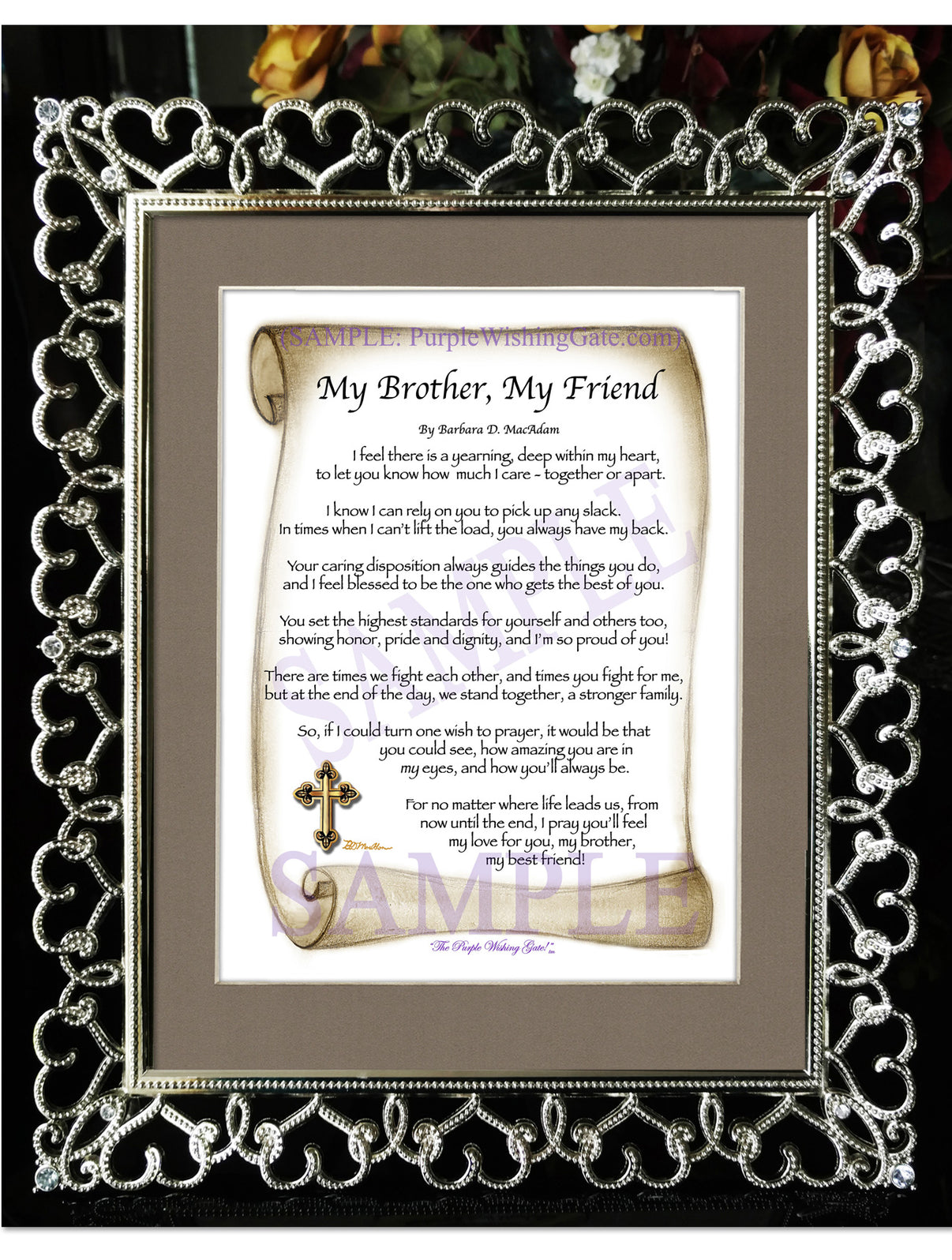 My Brother, My Friend - Gifts for Brother - PurpleWishingGate.com