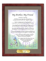 My Brother, My Friend - Gifts for Brother - PurpleWishingGate.com