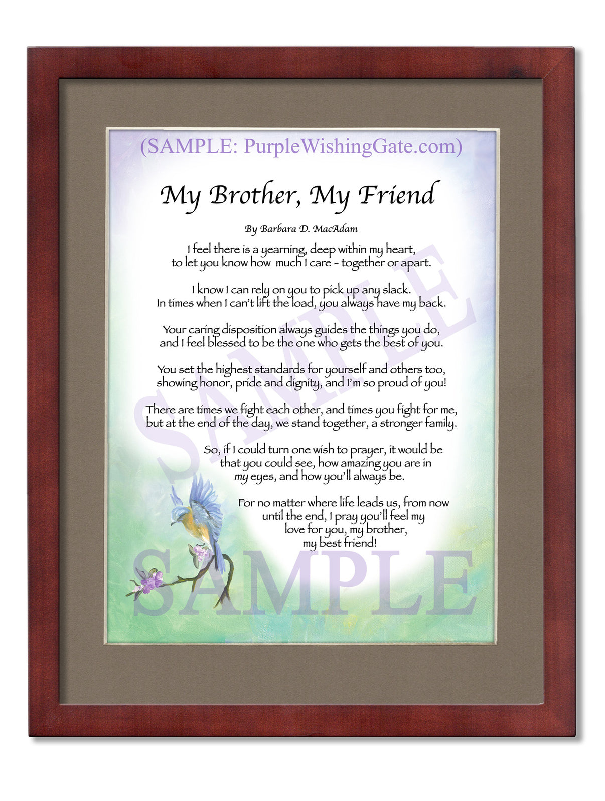 My Brother, My Friend - Gifts for Brother - PurpleWishingGate.com