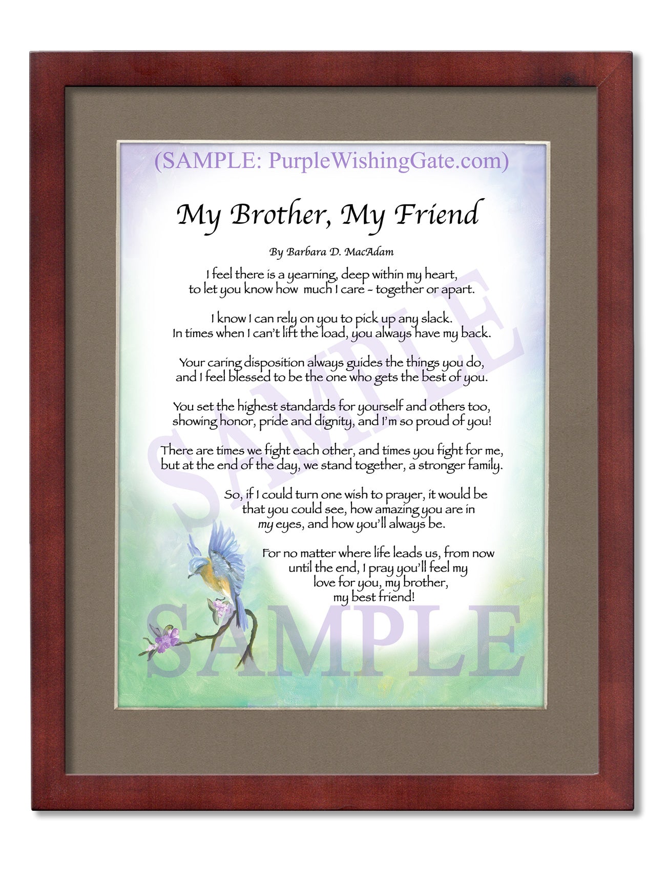 My Brother, My Friend - Gifts for Brother - PurpleWishingGate.com