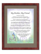 My Brother, My Friend - Gifts for Brother - PurpleWishingGate.com