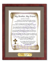 My Brother, My Friend - Gifts for Brother - PurpleWishingGate.com