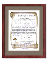 My Brother, My Friend - Gifts for Brother - PurpleWishingGate.com