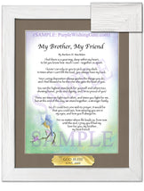 My Brother, My Friend - Gifts for Brother - PurpleWishingGate.com