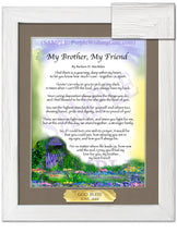 My Brother, My Friend - Gifts for Brother - PurpleWishingGate.com
