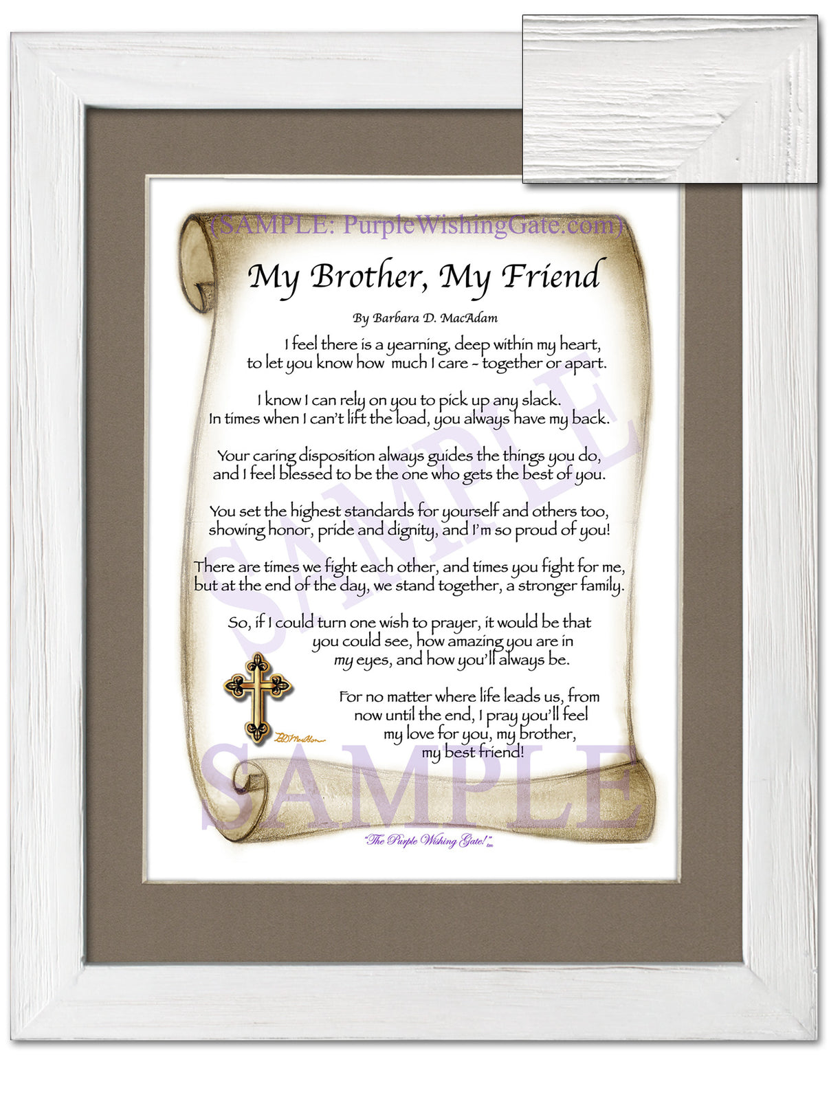 My Brother, My Friend - Gifts for Brother - PurpleWishingGate.com