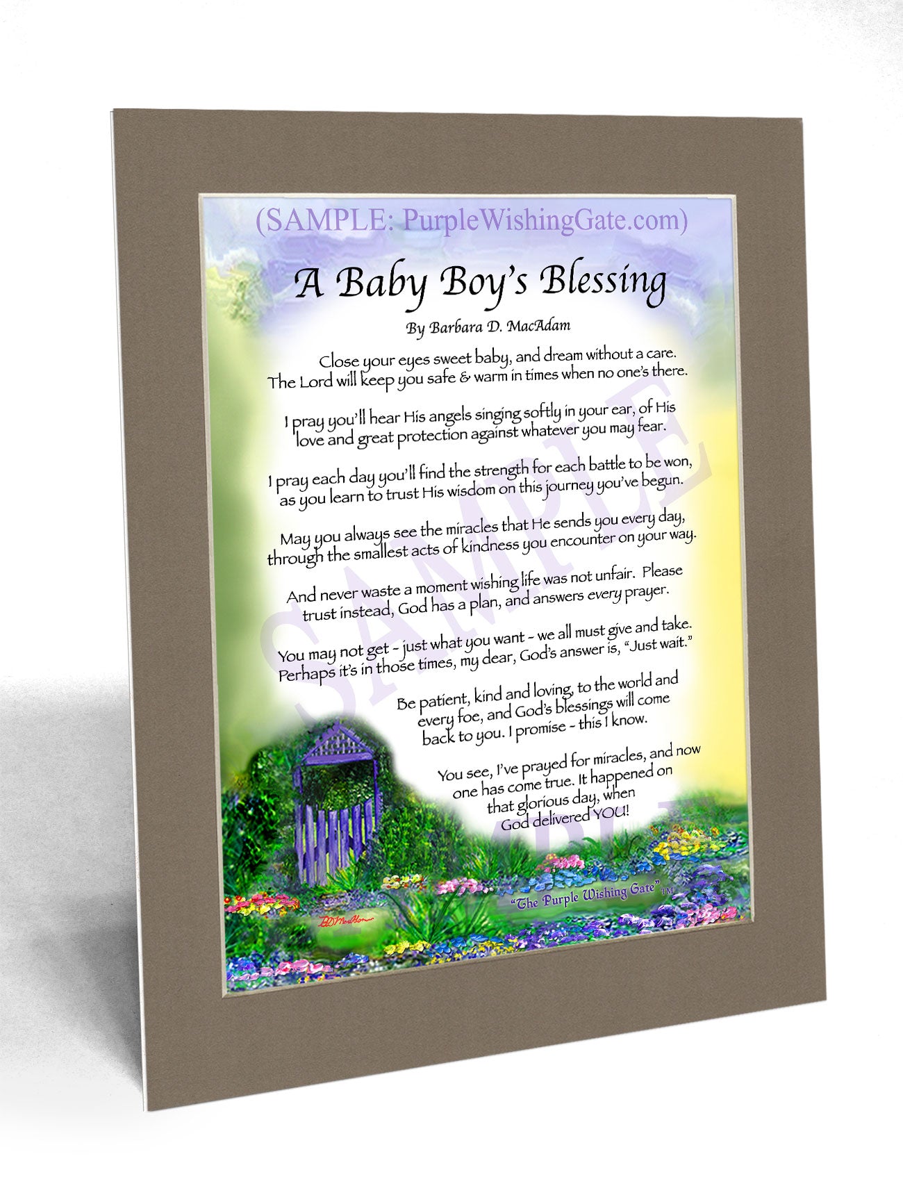 A Baby Boy's Blessing - Baby Gift - PurpleWishingGate.com
