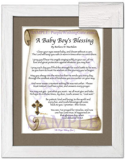 A Baby Boy's Blessing