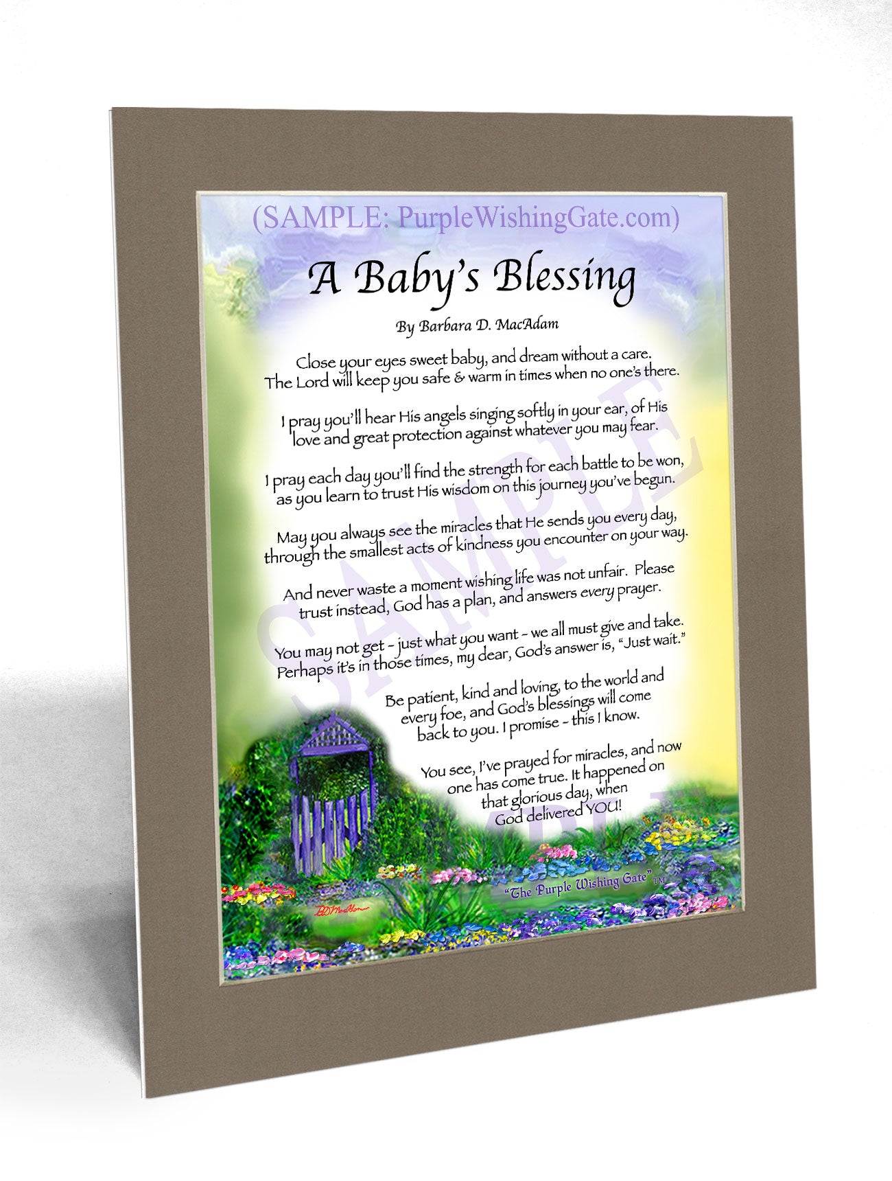 A Baby's Blessing - Baby Gift - PurpleWishingGate.com