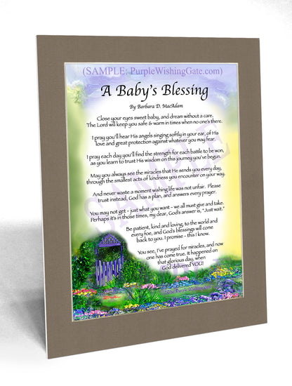 A Baby's Blessing - Baby Gift - PurpleWishingGate.com