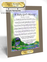 A Baby Girl's Blessing - Baby Gift - PurpleWishingGate.com