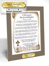 A Blessing for My Granddaughter (baby) - Baby Gift - PurpleWishingGate.com