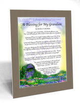 A Blessing for My Grandson (baby) - Baby Gift - PurpleWishingGate.com