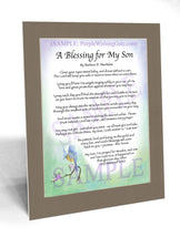A Blessing for My Son (baby) - Baby Gift - PurpleWishingGate.com