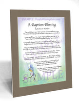 A Baptism Blessing - Baptism Gift - PurpleWishingGate.com