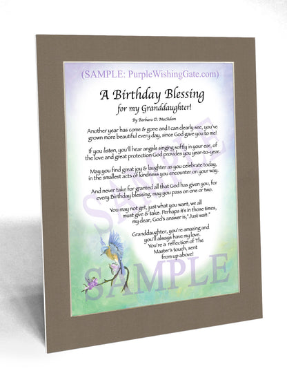 A Birthday Blessing for my Granddaughter! - Birthday Gift - PurpleWishingGate.com