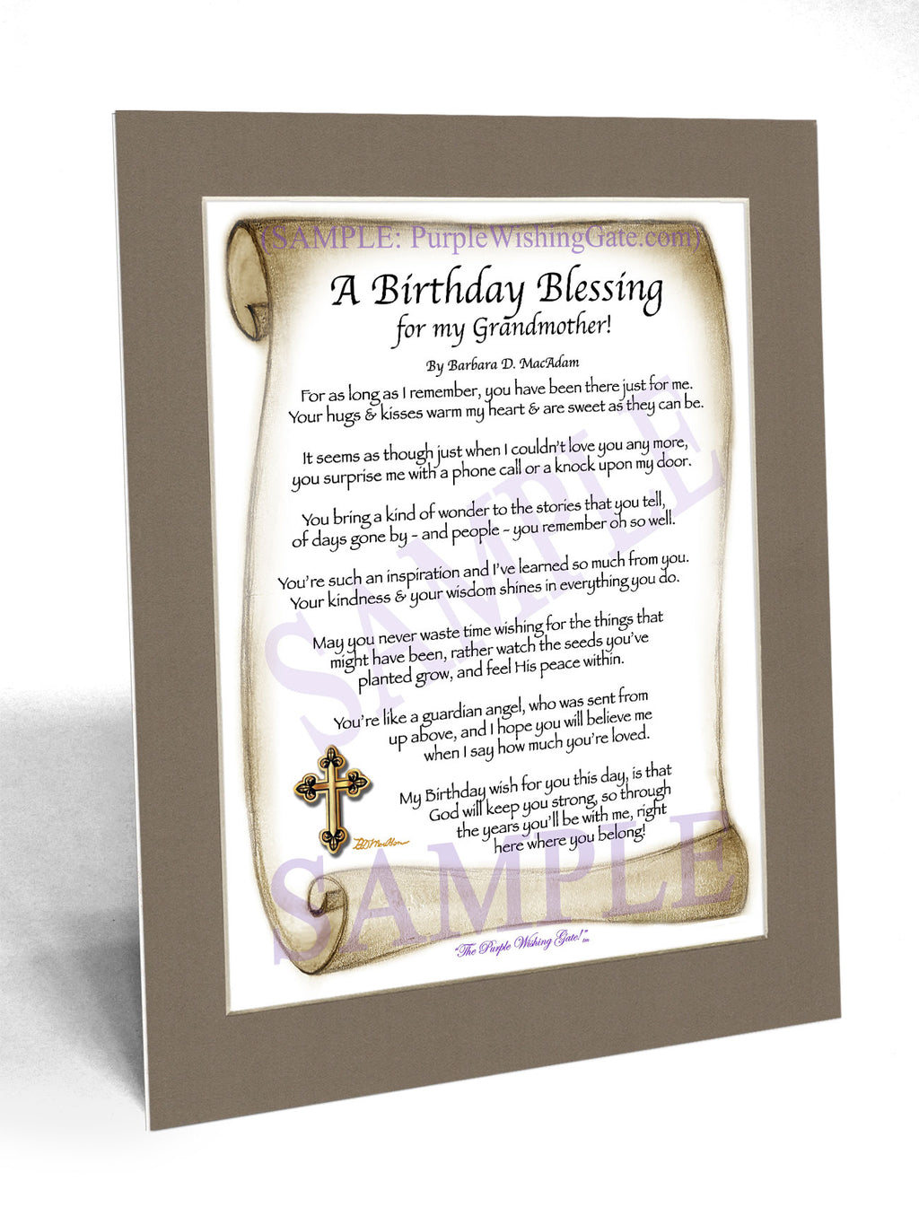 A Birthday Blessing for my Grandmother! - Birthday Gift - PurpleWishingGate.com