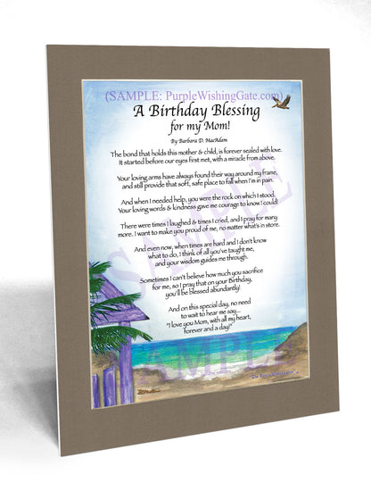 A Birthday Blessing for my Mom! - Birthday Gift - PurpleWishingGate.com
