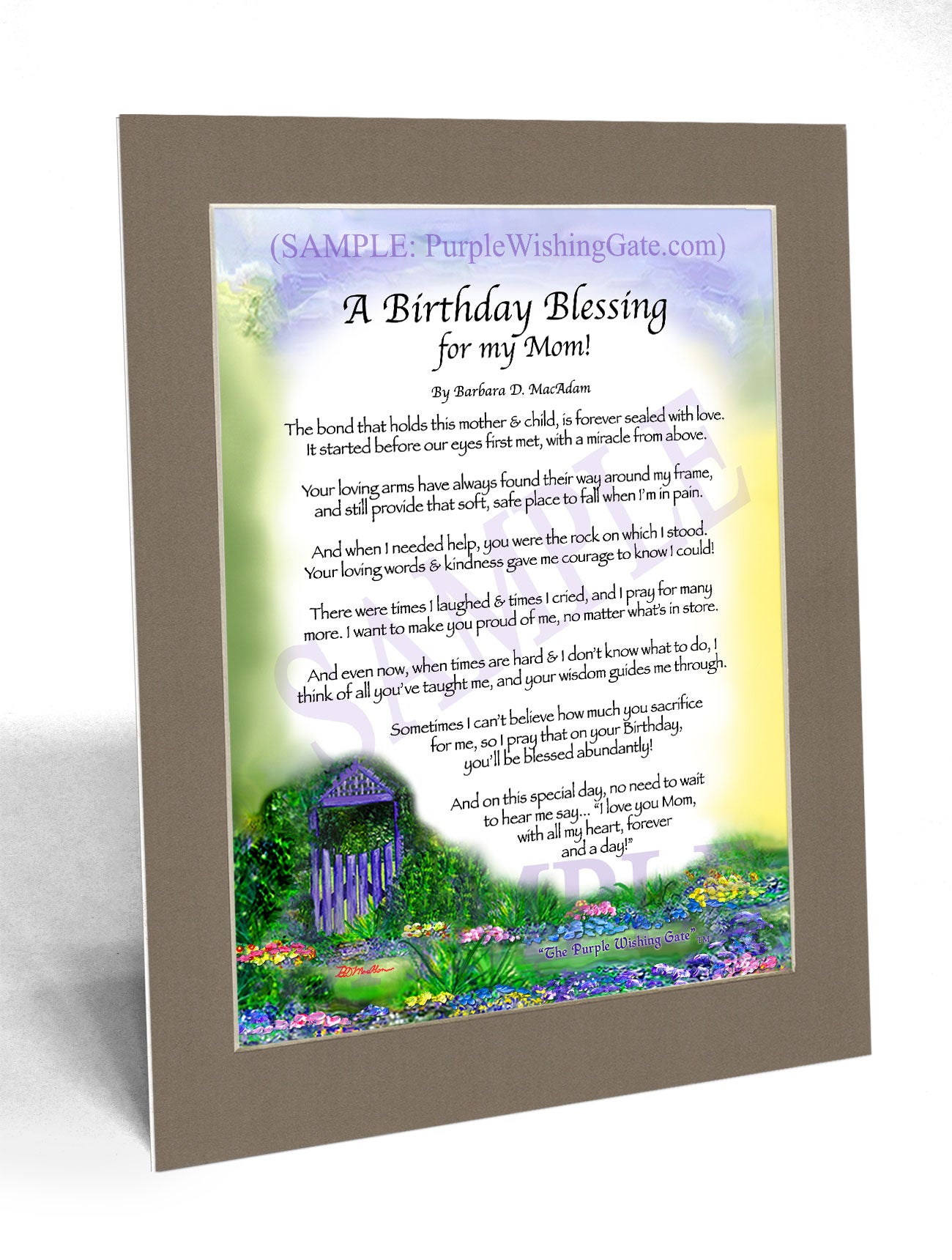 A Birthday Blessing for my Mom! - Birthday Gift - PurpleWishingGate.com