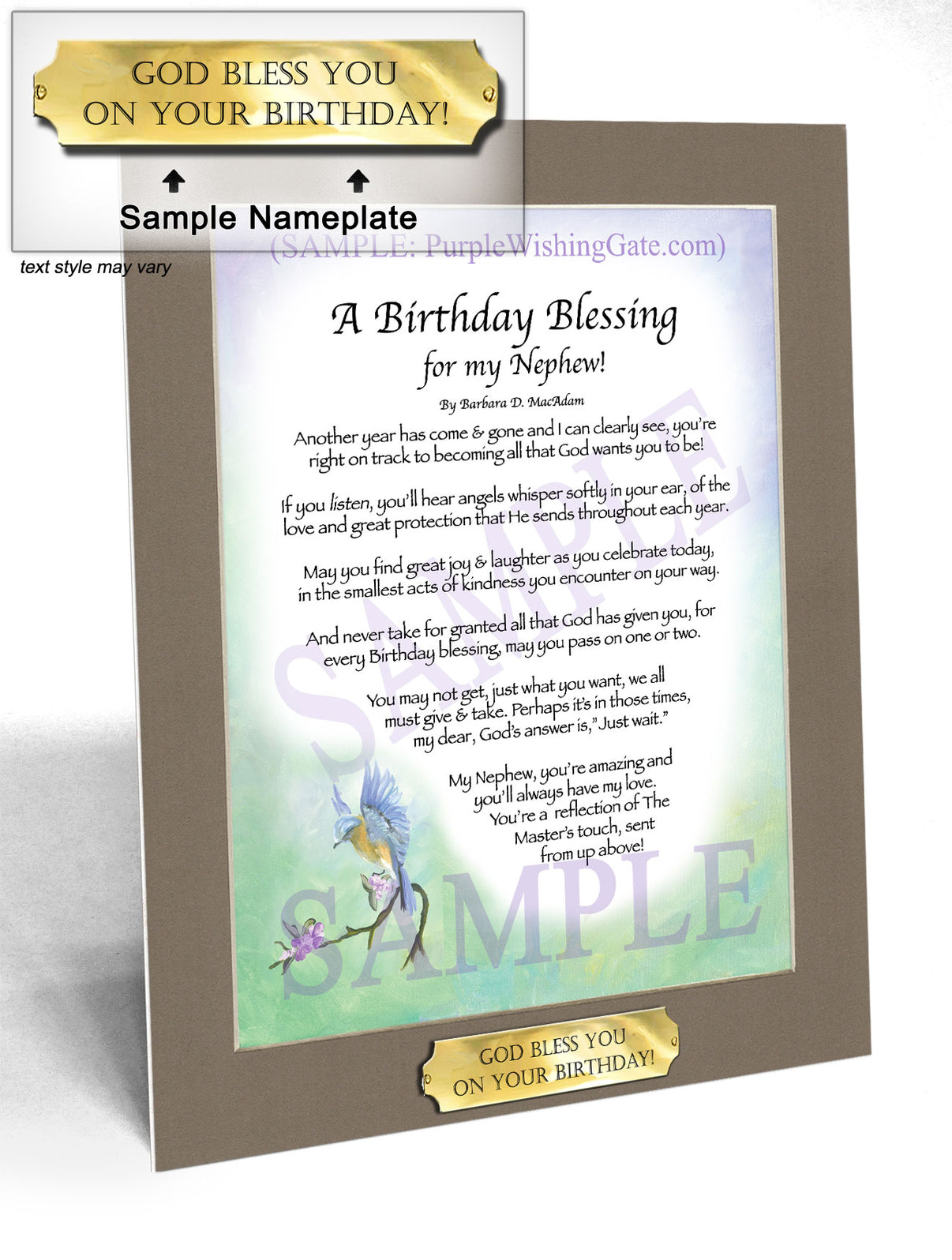 A Birthday Blessing for my Nephew! - Birthday Gift - PurpleWishingGate.com