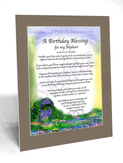 A Birthday Blessing for my Nephew! - Birthday Gift - PurpleWishingGate.com