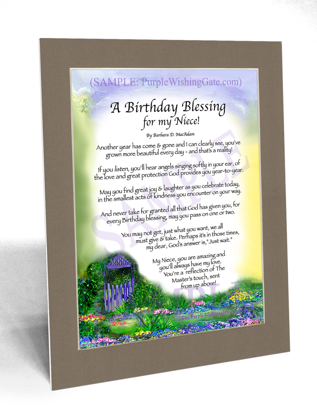 A Birthday Blessing for my Niece! - Birthday Gift - PurpleWishingGate.com