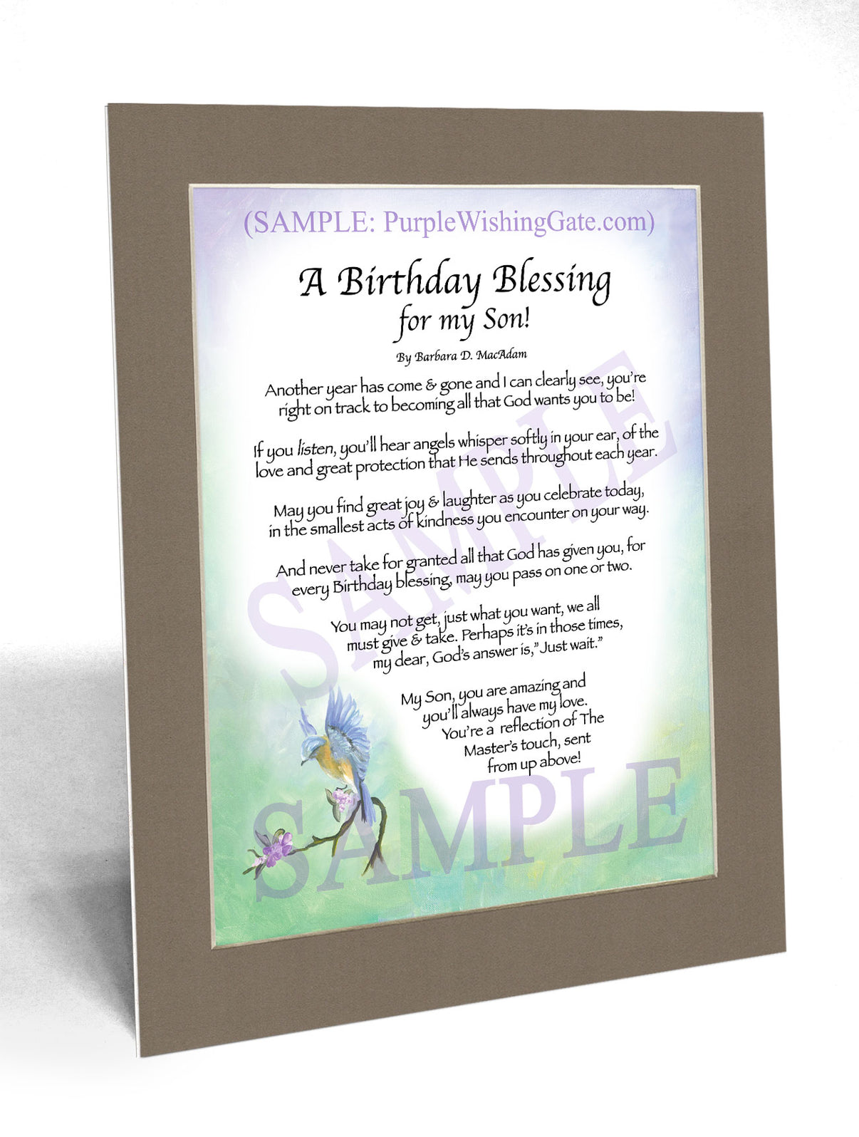 A Birthday Blessing for my Son! - Birthday Gift - PurpleWishingGate.com