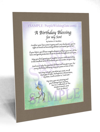 A Birthday Blessing for my Son! - Birthday Gift - PurpleWishingGate.com