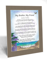 My Brother, My Friend - Gifts for Brother - PurpleWishingGate.com