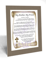 My Brother, My Friend - Gifts for Brother - PurpleWishingGate.com
