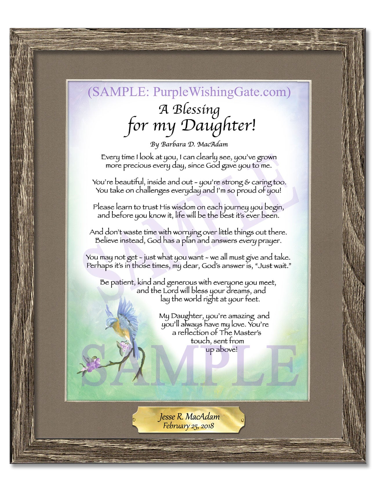 A Blessing for my Daughter! (child-adult) - Gifts for Daughter - PurpleWishingGate.com