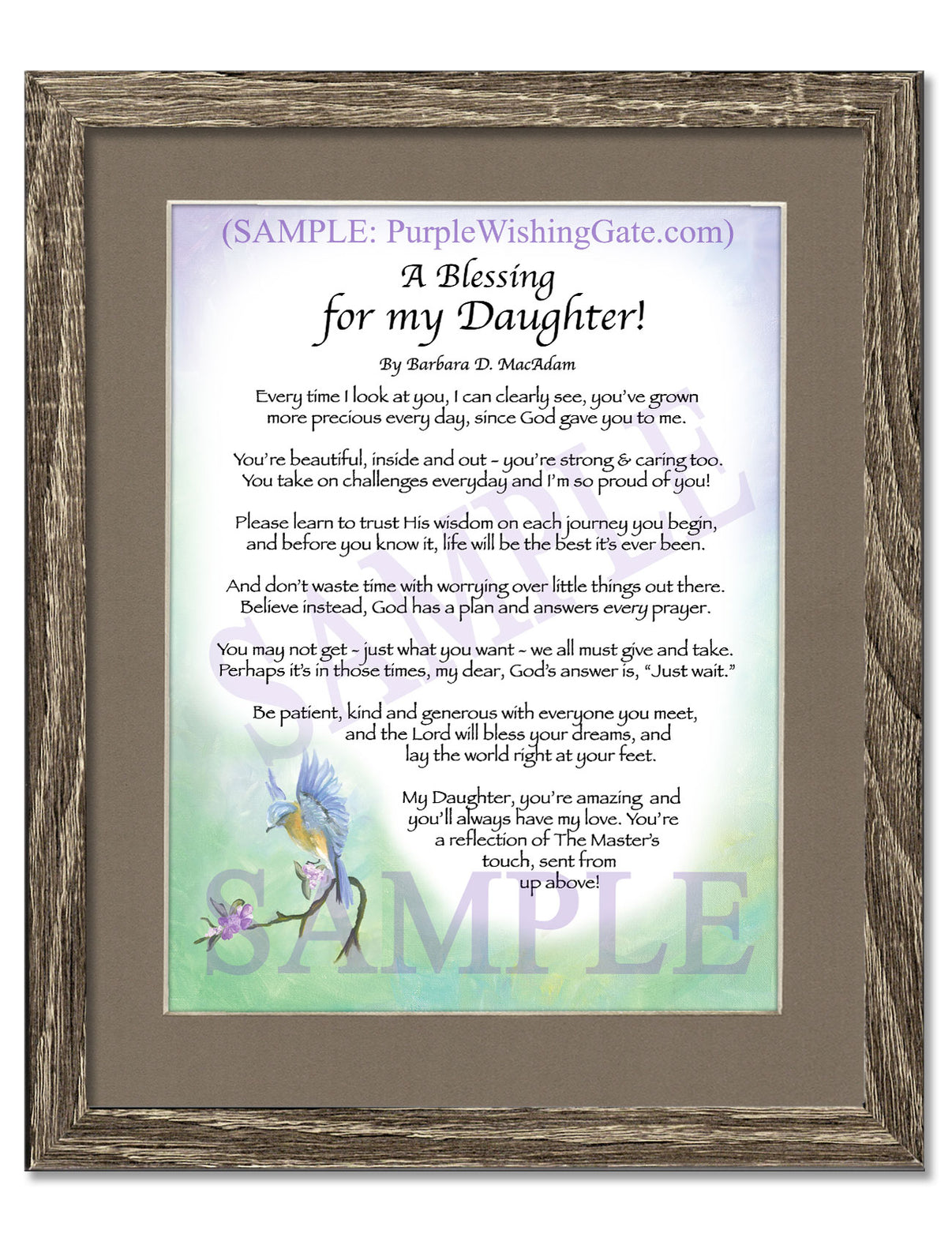 A Blessing for my Daughter! (child-adult) - Gifts for Daughter - PurpleWishingGate.com